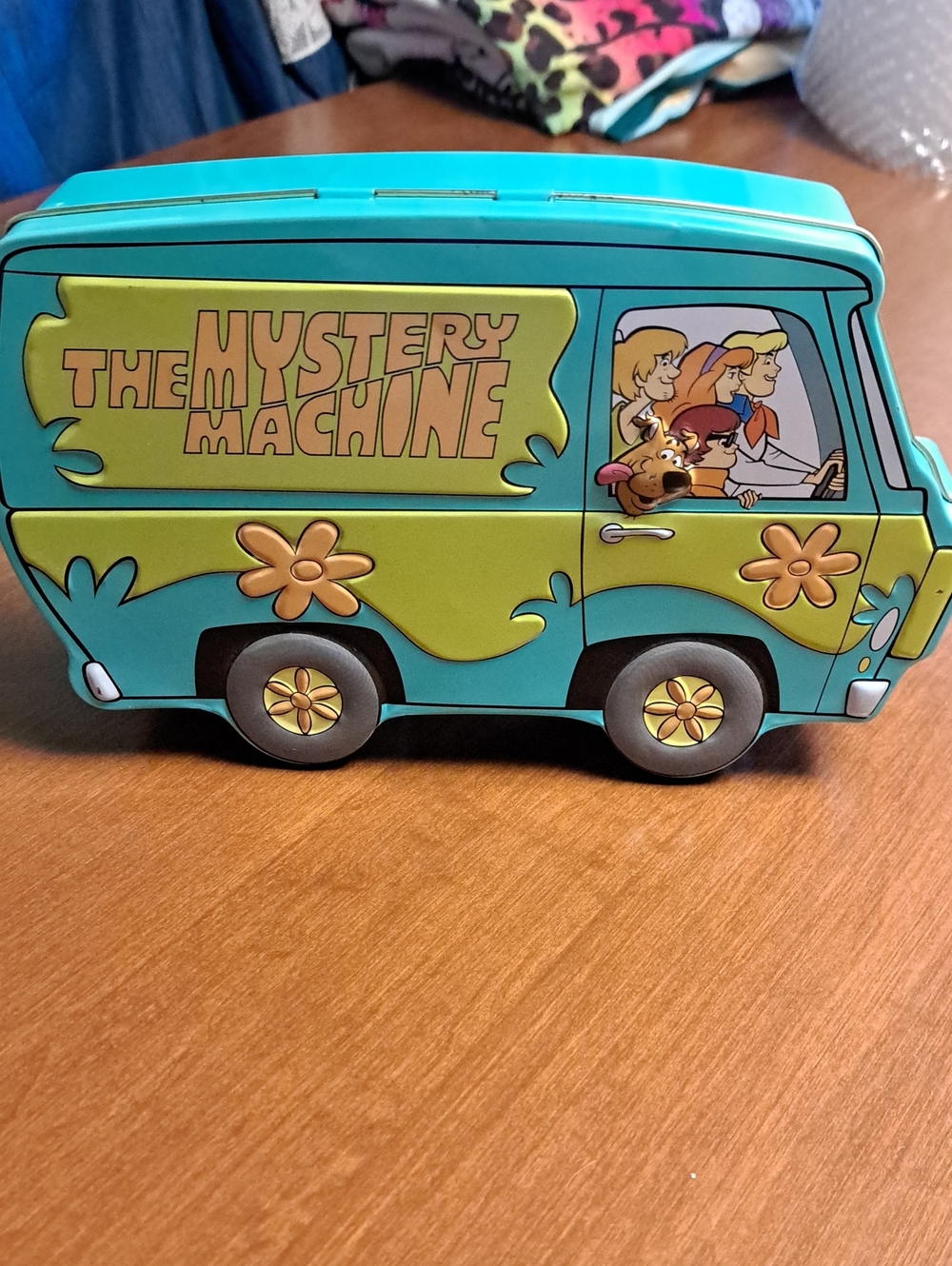 Scooby-Doo The Mystery Machine Tin Van - Teal and Lime Green